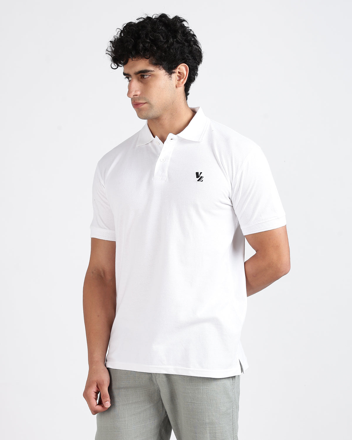 Tailored Fit Polo - White