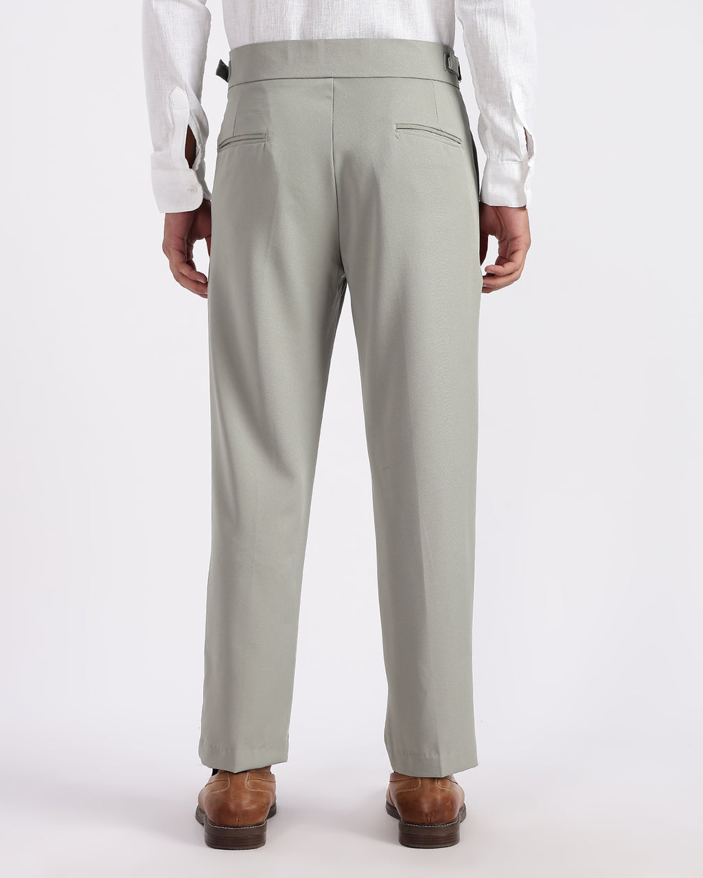 Tapered Fit Gurkha Pants - Olive Green