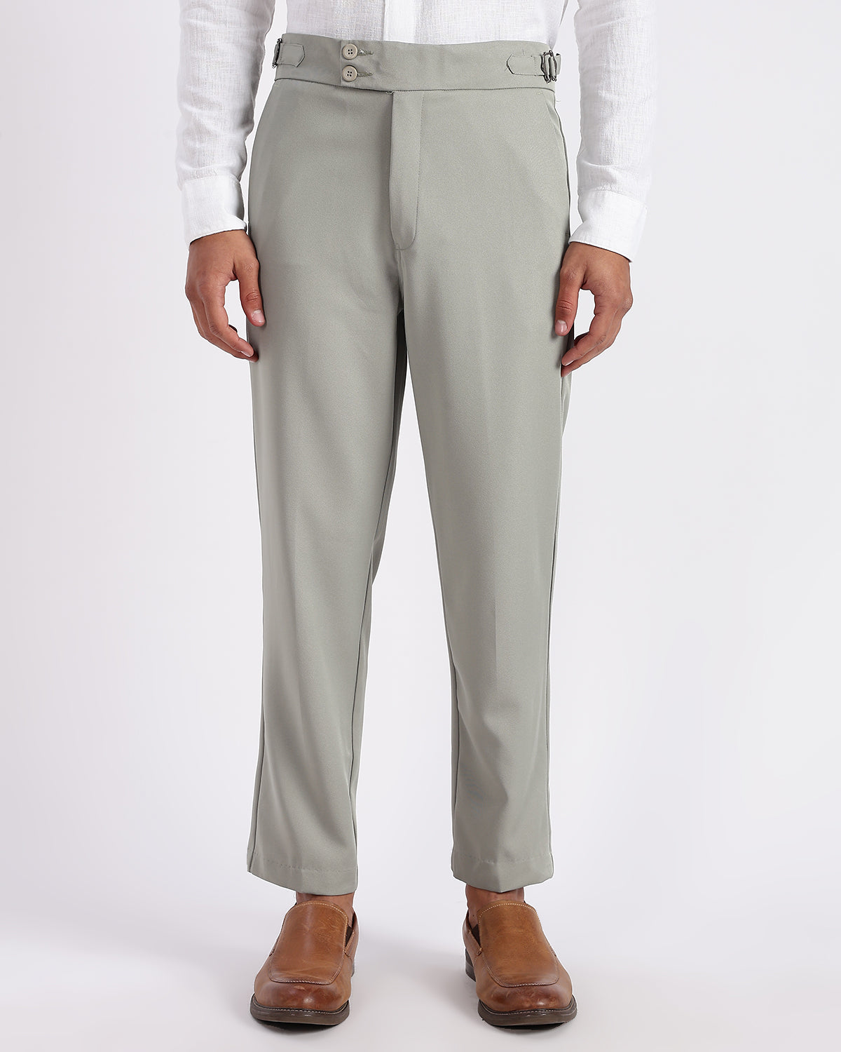 Tapered Fit Gurkha Pants - Olive Green – VIBEZON