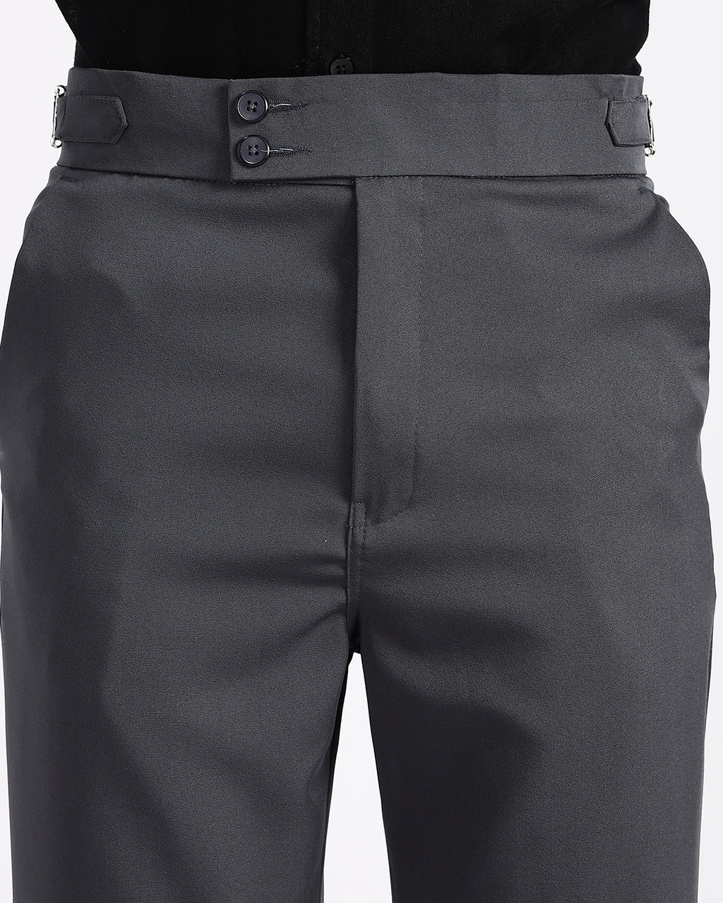 Tapered Fit Gurkha Pants - Charcoal
