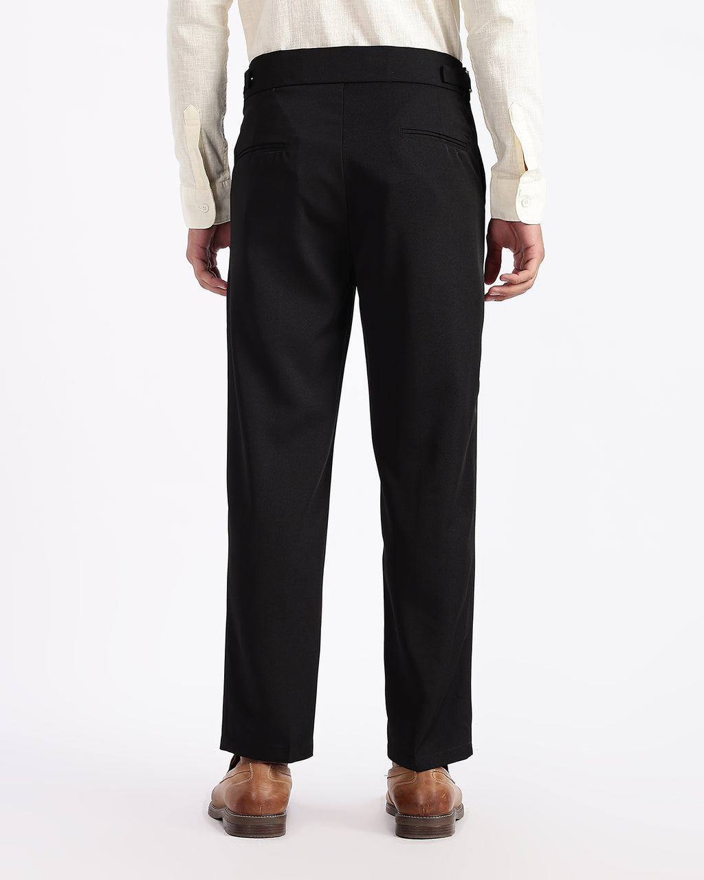 Tapered Fit Gurkha Pants - Black