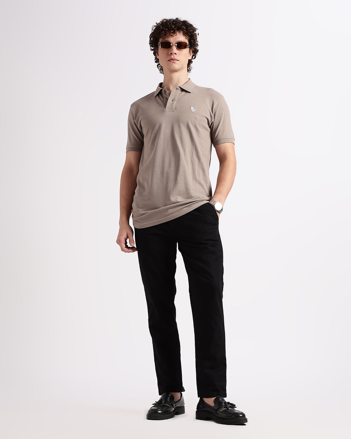 Tailored Fit Polo - Beige