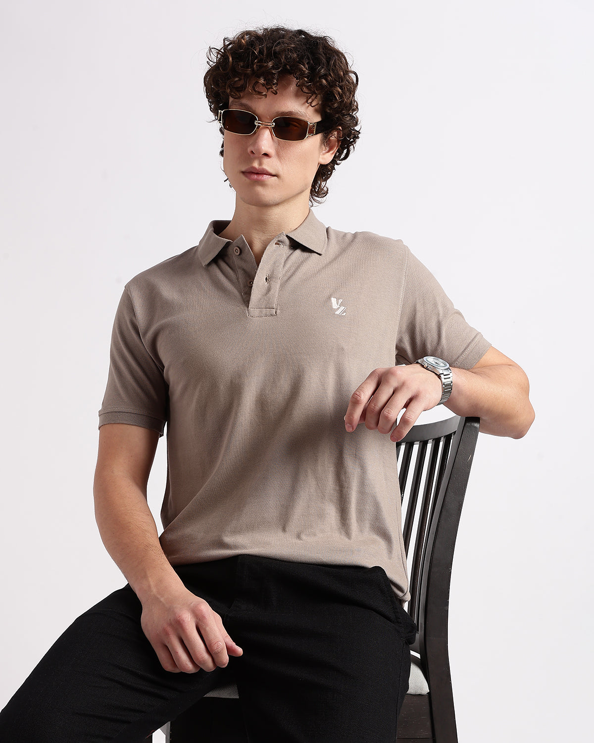 Tailored Fit Polo - Beige