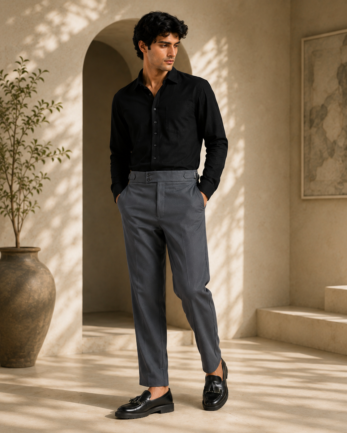 Gurkha Pants - Charcoal
