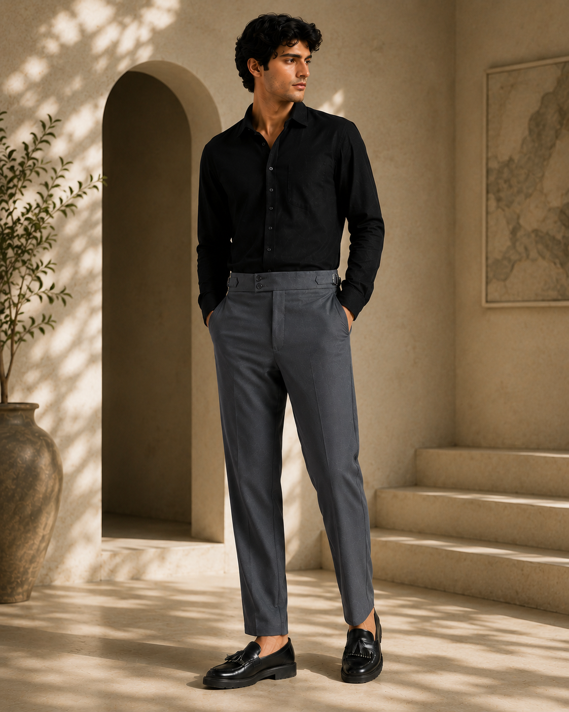 Gurkha Pants - Charcoal