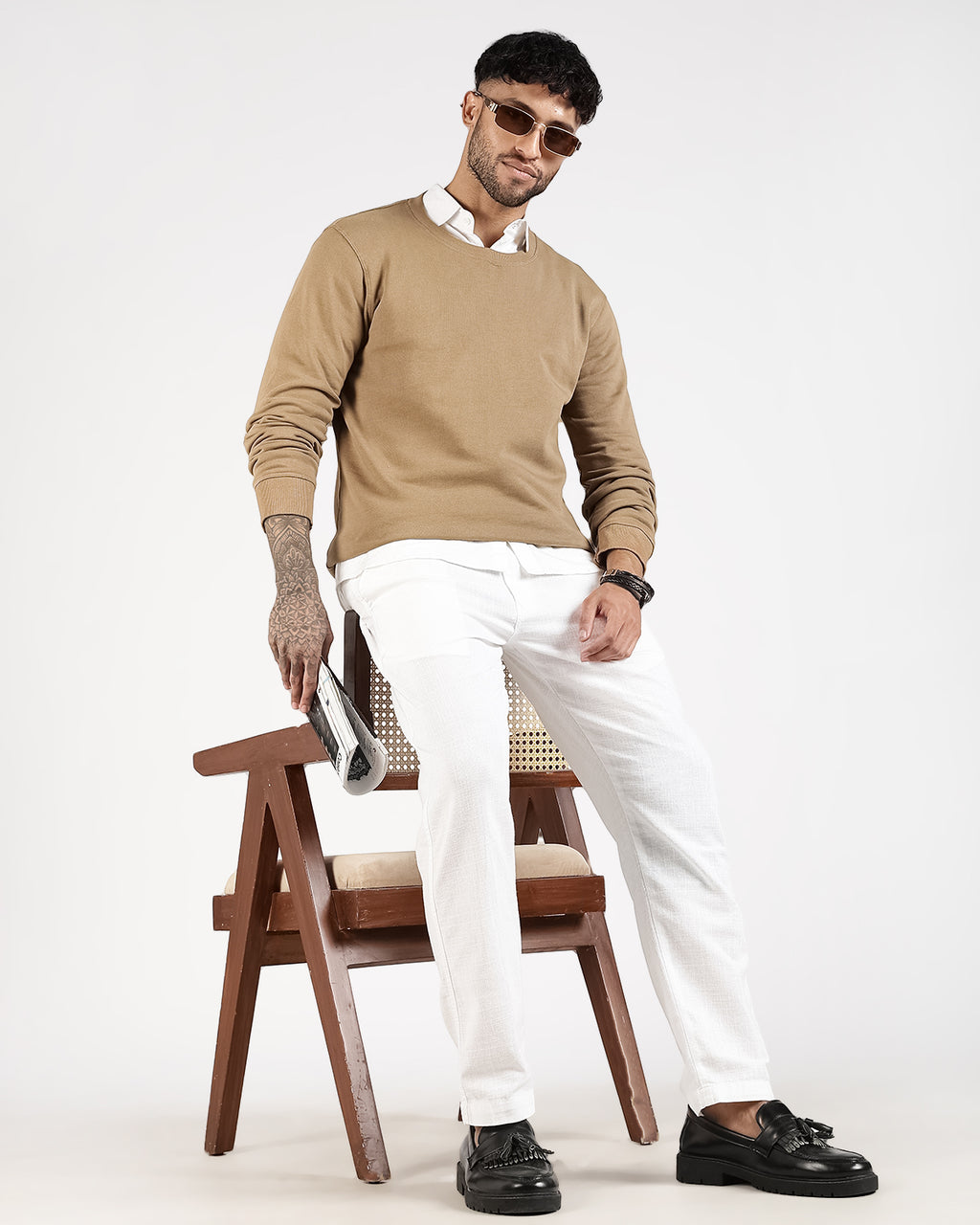 Relaxed Fit Sweatshirt - Khaki
