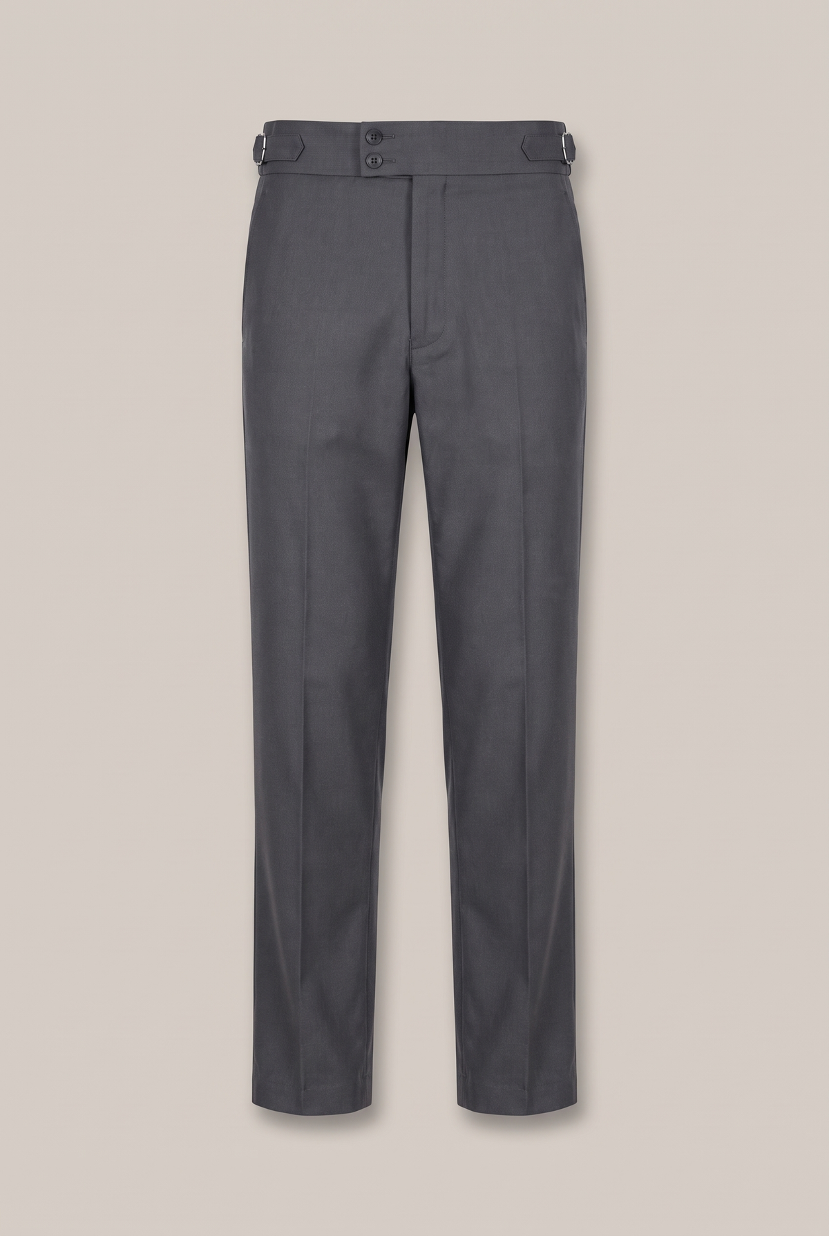Gurkha Pants - Charcoal — product-only front studio photograph